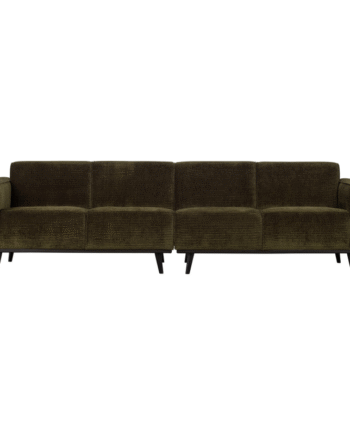 Statement Pers Sofa 280 Flat Rib Warm Green