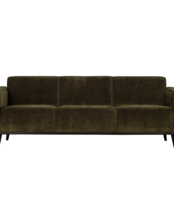 Statement Pers Sofa 230 Flat Rib Warm Green