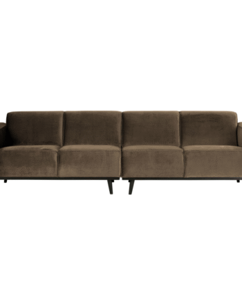 Statement Pers Sofa 280 Velour Taupe