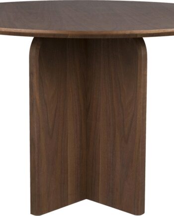 Studio White Laurent Spisebord Rund ø120 Mdf Mørk Natur