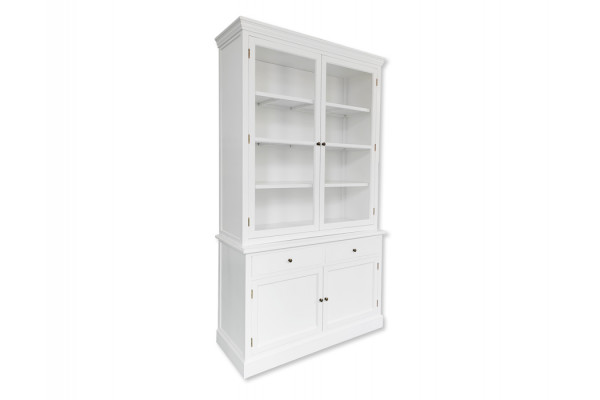 Tåsinge Vitrineskab 220x125x50 Hvid