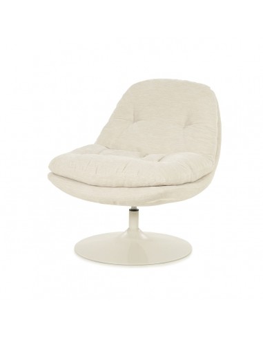 Tromba Lænestol Med Drejefod Metal Polyester H84 Beige