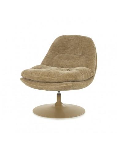 Tromba Lænestol Med Drejefod Metal Polyester H84 Taupe