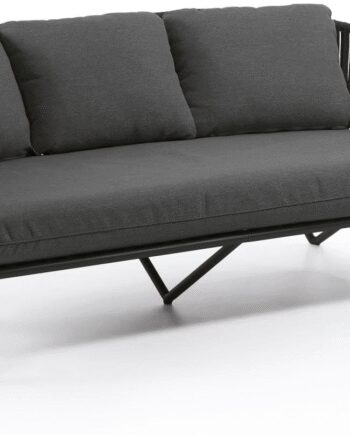 Udendørs Personers Lounge Sofa Kave Home Branzie Sort L180d90h77