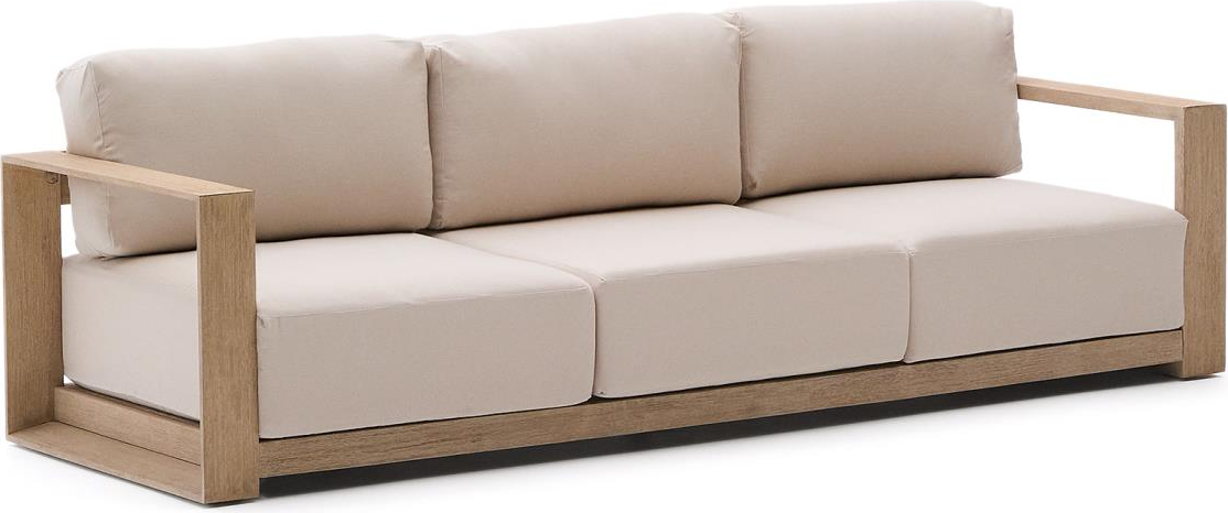Udendørs Personers Sofa Kave Home Ambra Fsc Akacietræ Beige H77 B85 D249