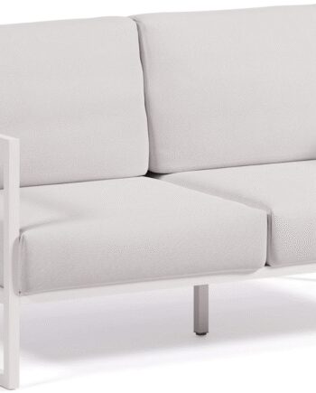Udendørs Personers Sofa Kave Home Comova H85l152d85 Hvid Pulverlakeret Aluminium   Vandafvisende Stof