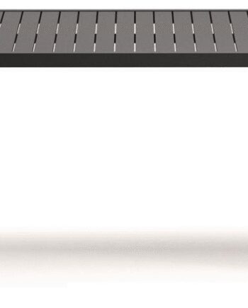Udendørs Spisebord Kave Home Culip Aluminium Grå 220x100x75 Til Personer
