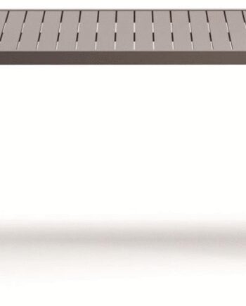 Udendørs Spisebord Kave Home Culip Aluminiumsbord H75 B100 L220 Med Plastfødder