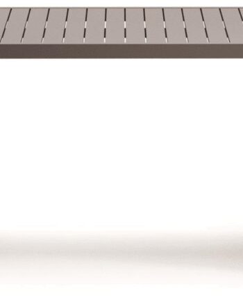 Udendørs Spisebord Kave Home Culip Brun Aluminium 180x90 Moderne Nordisk
