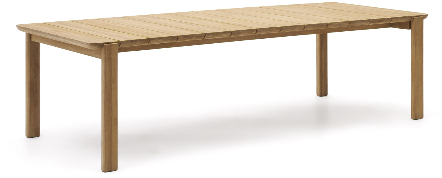 Udendørs Spisebord Kave Home Icaro Massivt Fsc Teak 280x112 Til Personer