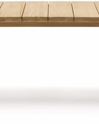 Udendørs Spisebord Kave Home Icaro Massivt Teak Rustik 220x102 Til Personer Fsc Certificeret