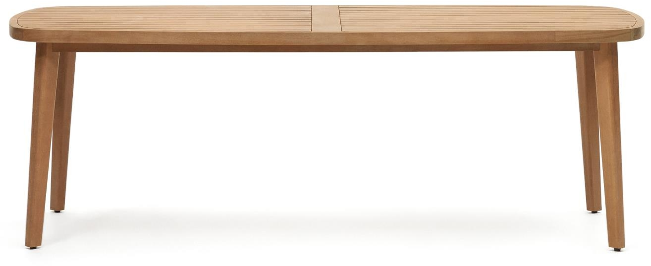 Udendørs Spisebord Kave Home Maset Fsc Massivt Eukalyptustræ Natur 100x225