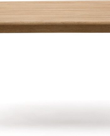 Udendørs Spisebord Kave Home Sori Massivt Akacietræ 140x140 Børstet Finish Resistent Brun