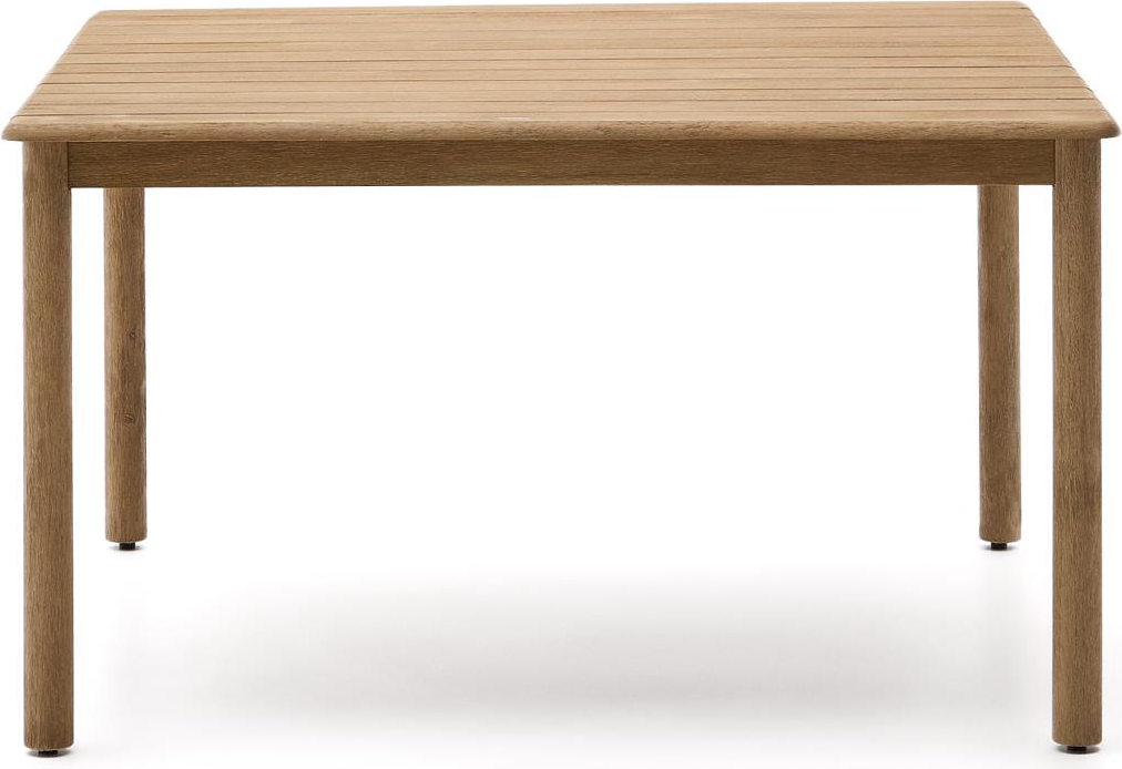 Udendørs Spisebord Kave Home Sori Massivt Akacietræ 140x140 Børstet Finish Resistent Brun