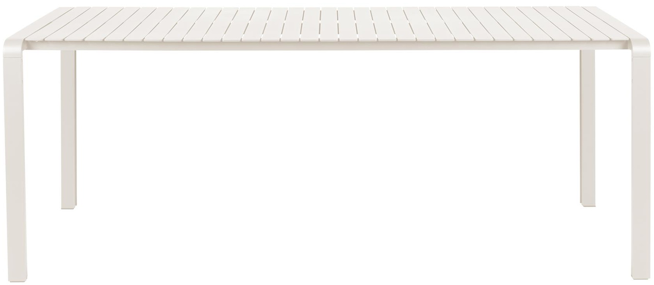Udendørs Spisebord Zuiver Vondel Aluminium Offwhite L214xb97xh75 Terrassebord