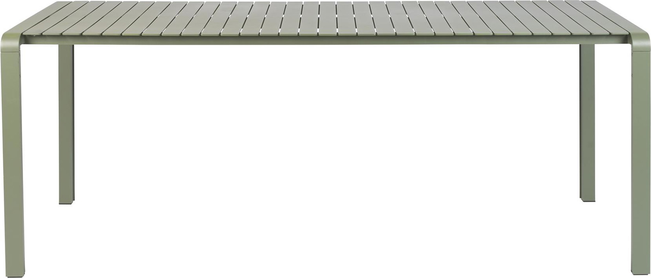 Udendørs Spisebord Zuiver Vondel Pulverlakeret Aluminium Lysgrå 214x96
