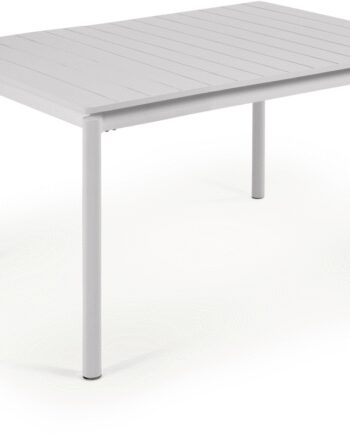 Udendørs Udvideligt Spisebord Kave Home Zaltana Pulverlakeret Aluminium Ekru 140 200x90