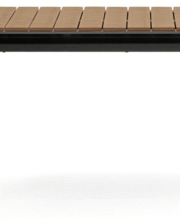 Udtrækkeligt Udendørs Spisebord Kave Home Canyelles Aluminium Sort 140x90x76