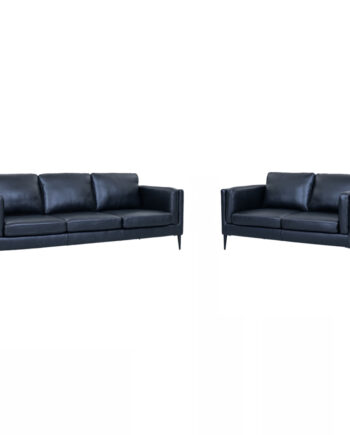 Valencia 2pers Sofa Skarp Pris Sort Læder