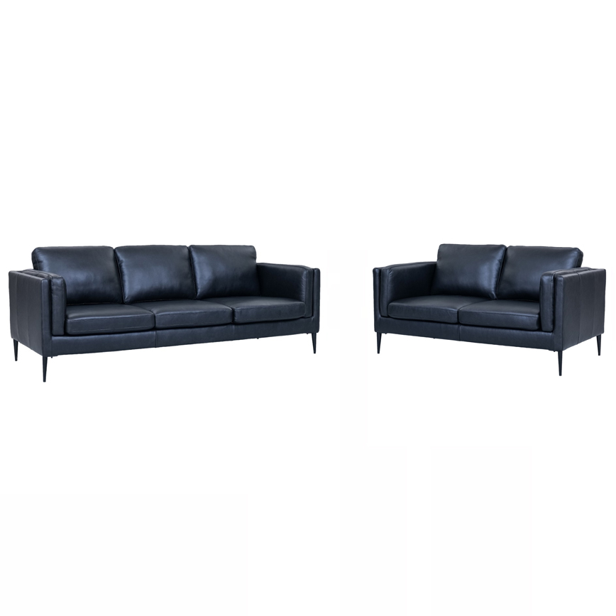 Valencia 2pers Sofa Skarp Pris Sort Læder