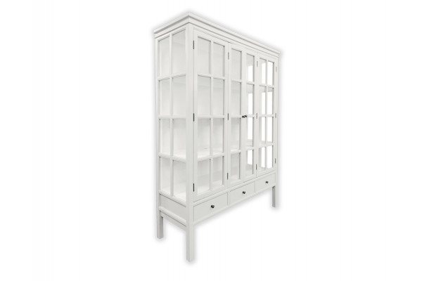 Venø Vitrineskab 175x130x45 Hvid