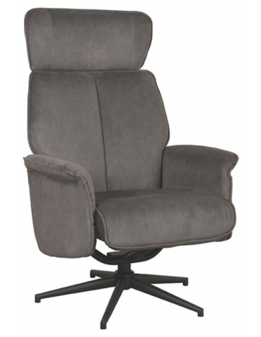 Verdal Rotrbar Lænestol Metal Polyester H109 Sort Antracit