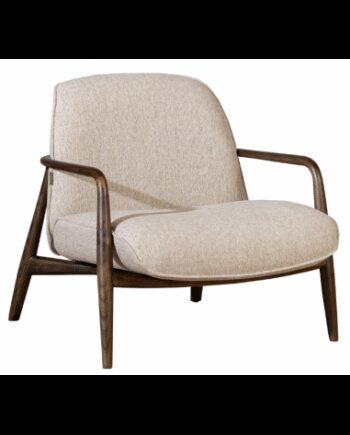 Vidar Lænestol Asktræ Polyester H81 Brun Taupe