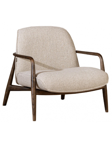 Vidar Lænestol Asktræ Polyester H81 Brun Taupe