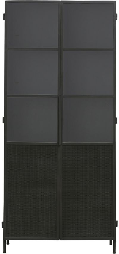 Vitrineskab House Doctor Collect Jern Glas H200xb42xl90 Industrielt Elegant Displayskab