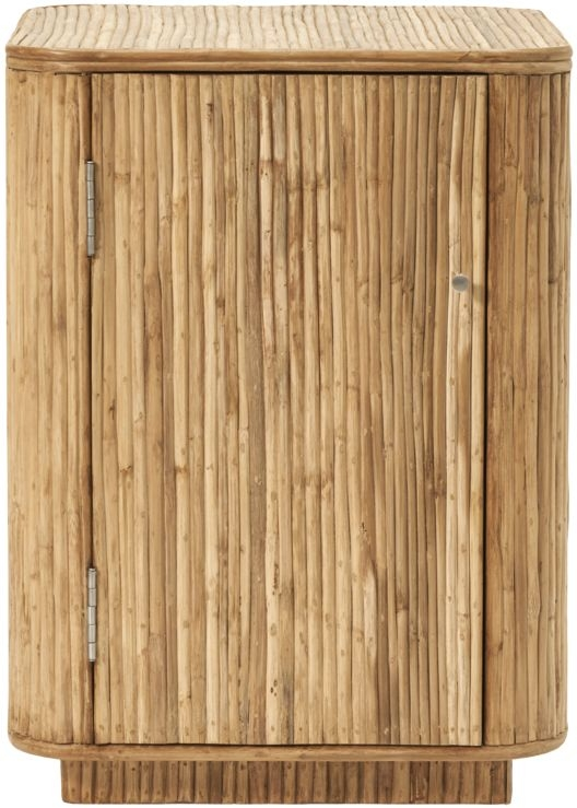Vitrineskab House Doctor Gro Natur Mdf Håndlavet Rattan H70xb48xl48