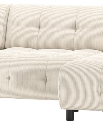 Woood Chaiselong Sofa Louis Højrevendt 334 Lysegrå Fløjl Multifunktionel