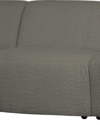 Woood Coco Personers Sofa Venstrevendt Varm Grøn Boucl Komfortabel Chaiselong Til Stuen