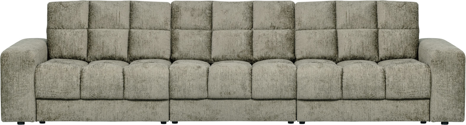 Woood Second Date Pers Velour Sofa Frost Luksus Loungesofa Med Tykke Rygpuder